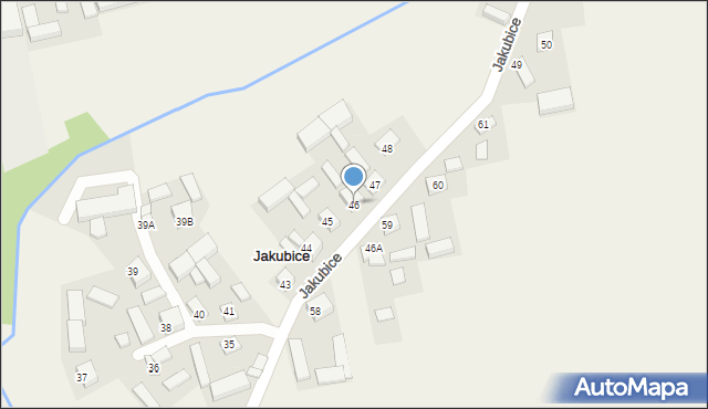 Jakubice, Jakubice, 46, mapa Jakubice