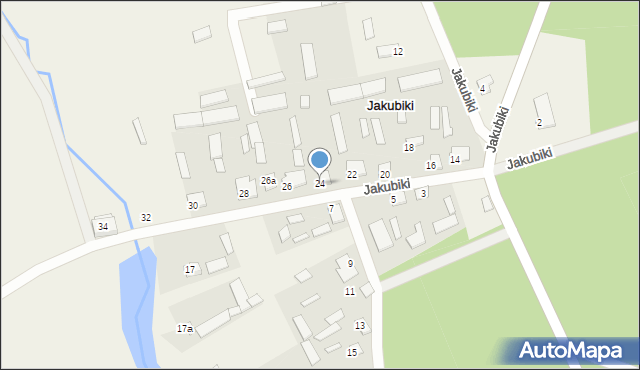 Jakubiki, Jakubiki, 24, mapa Jakubiki