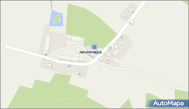 Jakubikowice, Jakubikowice, 14, mapa Jakubikowice