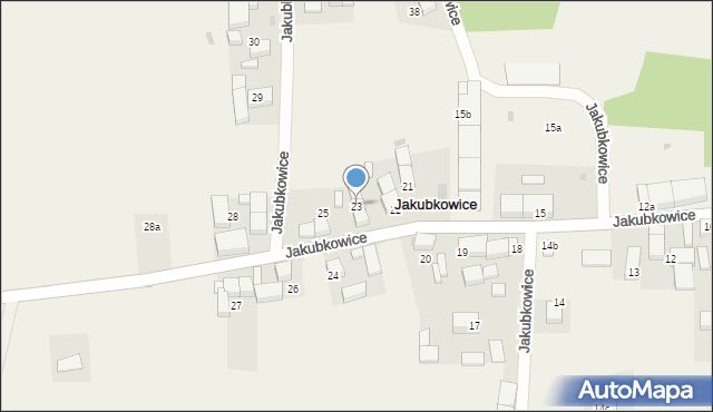 Jakubkowice, Jakubkowice, 23, mapa Jakubkowice