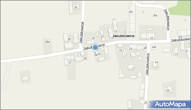 Jakubkowice, Jakubkowice, 24, mapa Jakubkowice