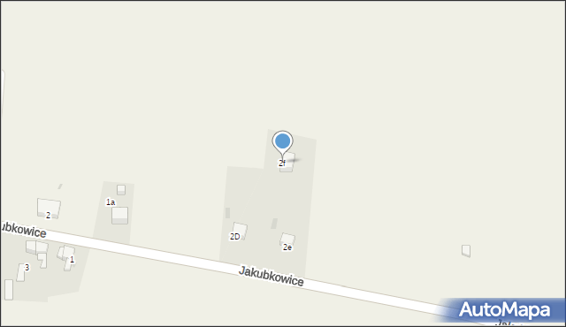 Jakubkowice, Jakubkowice, 2f, mapa Jakubkowice