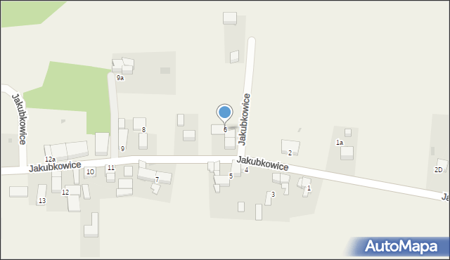 Jakubkowice, Jakubkowice, 6, mapa Jakubkowice