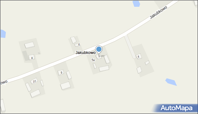 Jakubkowo, Jakubkowo, 7, mapa Jakubkowo