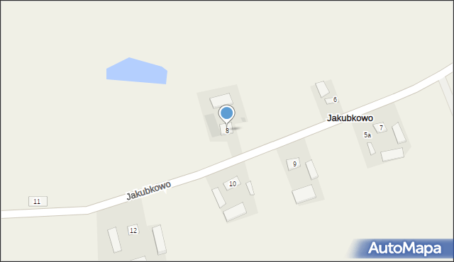 Jakubkowo, Jakubkowo, 8, mapa Jakubkowo