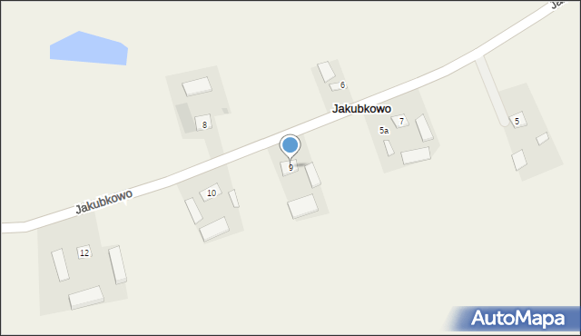 Jakubkowo, Jakubkowo, 9, mapa Jakubkowo