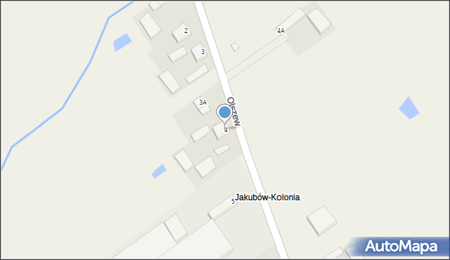 Jakubów, Jakubów, 4, mapa Jakubów