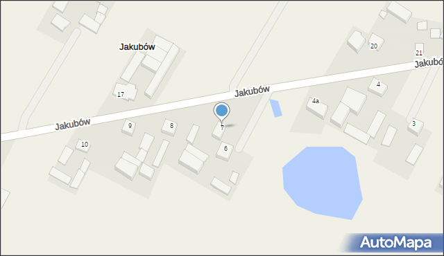 Jakubów, Jakubów, 7, mapa Jakubów