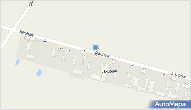 Jakubów, Jakubów, 16, mapa Jakubów