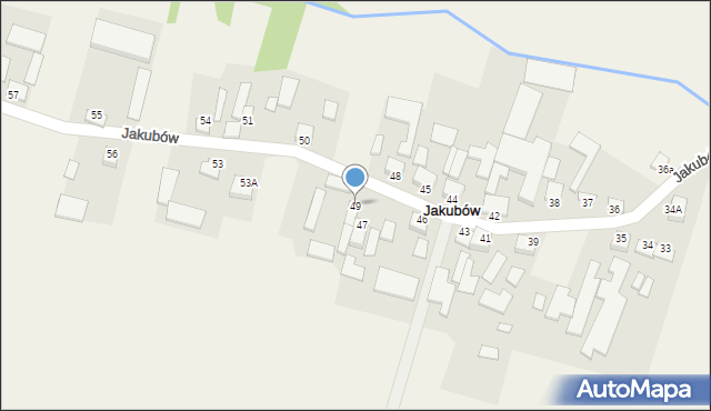 Jakubów, Jakubów, 49, mapa Jakubów