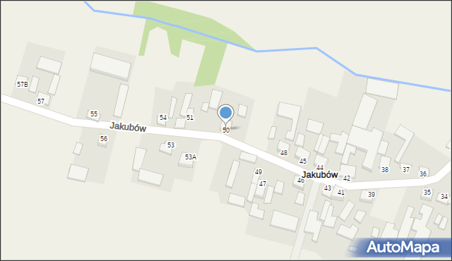 Jakubów, Jakubów, 50, mapa Jakubów
