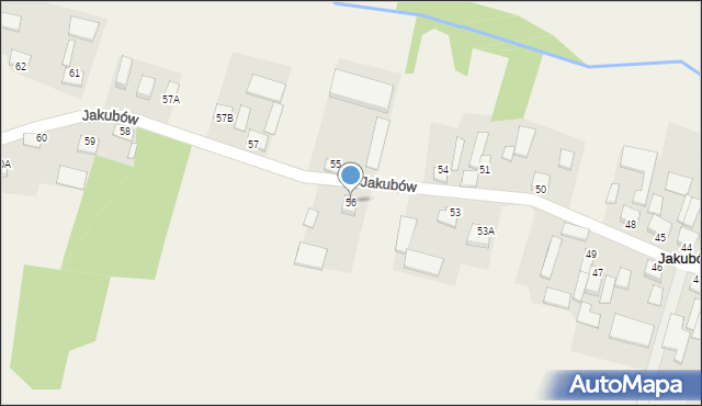 Jakubów, Jakubów, 56, mapa Jakubów
