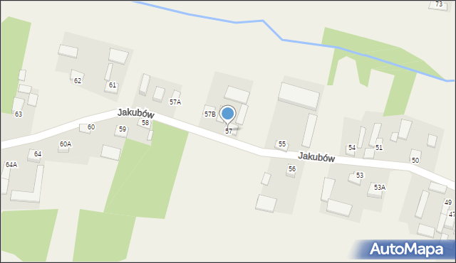 Jakubów, Jakubów, 57, mapa Jakubów