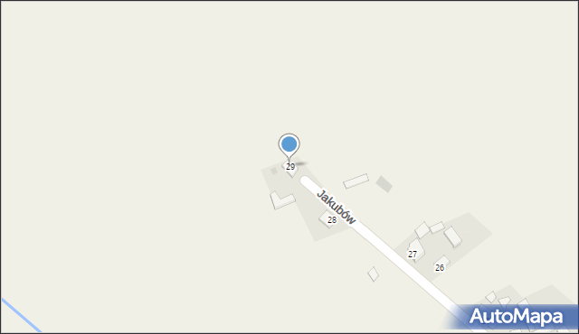 Jakubów, Jakubów, 29, mapa Jakubów