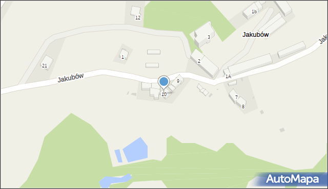 Jakubów, Jakubów, 10, mapa Jakubów