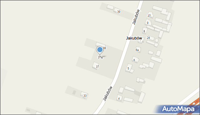 Jakubów, Jakubów, 37a, mapa Jakubów