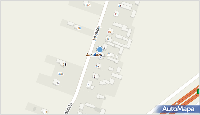 Jakubów, Jakubów, 7, mapa Jakubów