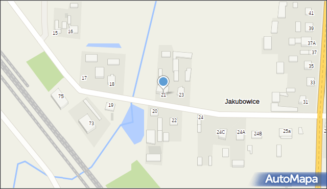 Jakubowice, Jakubowice, 21, mapa Jakubowice