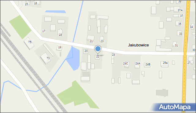 Jakubowice, Jakubowice, 22, mapa Jakubowice