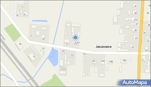 Jakubowice, Jakubowice, 23, mapa Jakubowice