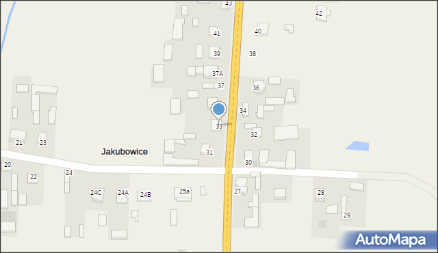 Jakubowice, Jakubowice, 33, mapa Jakubowice