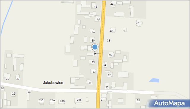 Jakubowice, Jakubowice, 37, mapa Jakubowice