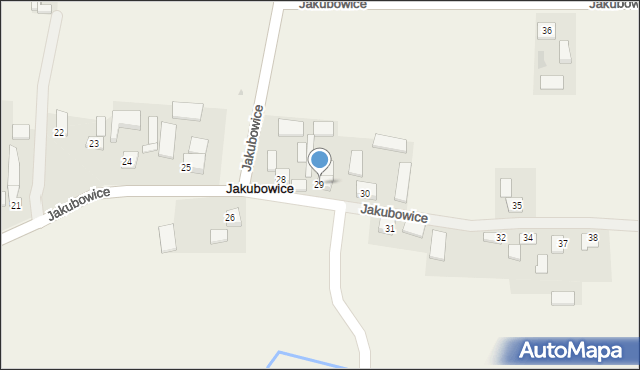 Jakubowice, Jakubowice, 29, mapa Jakubowice