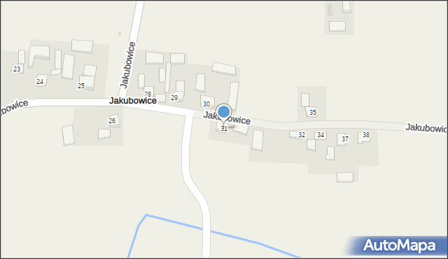 Jakubowice, Jakubowice, 31, mapa Jakubowice