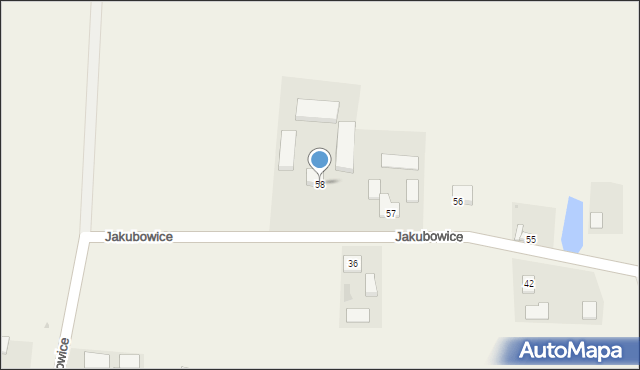 Jakubowice, Jakubowice, 58, mapa Jakubowice