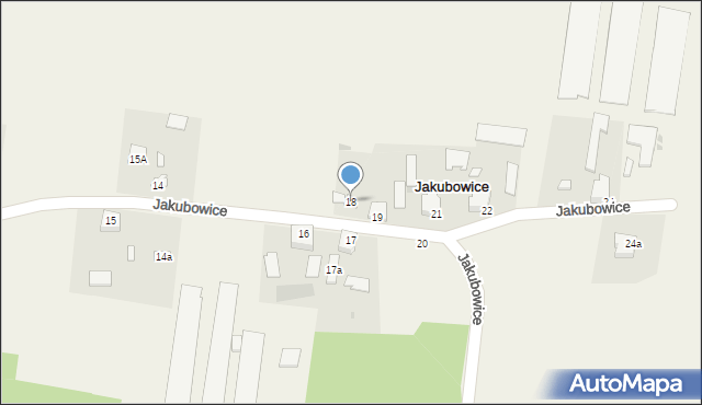 Jakubowice, Jakubowice, 18, mapa Jakubowice