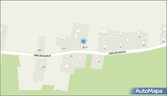 Jakubowice, Jakubowice, 29, mapa Jakubowice