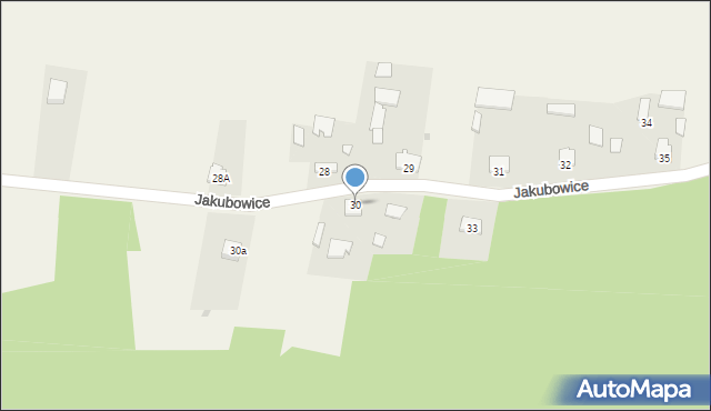 Jakubowice, Jakubowice, 30, mapa Jakubowice