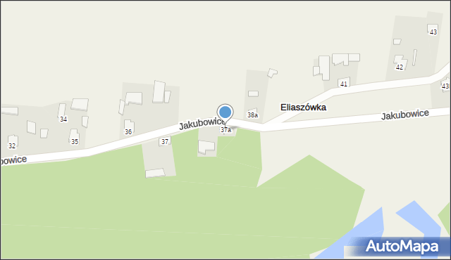 Jakubowice, Jakubowice, 37a, mapa Jakubowice