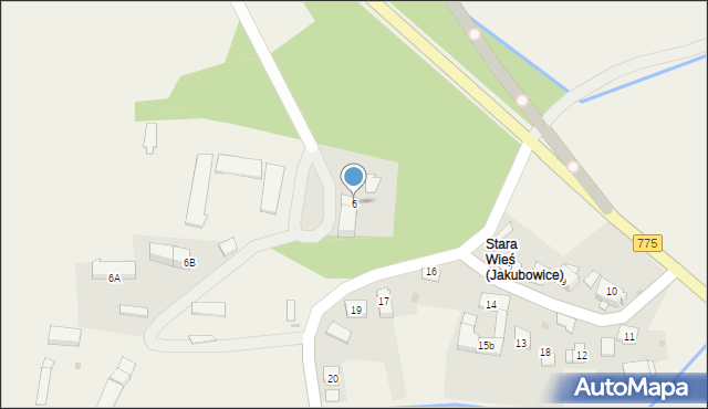 Jakubowice, Jakubowice, 6, mapa Jakubowice