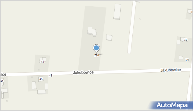 Jakubowice, Jakubowice, 79d, mapa Jakubowice