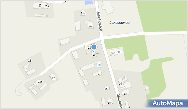 Jakubowice, Jakubowice, 19, mapa Jakubowice