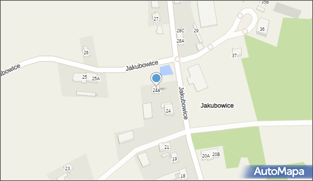 Jakubowice, Jakubowice, 24a, mapa Jakubowice