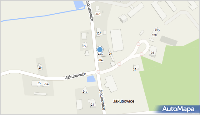 Jakubowice, Jakubowice, 28B, mapa Jakubowice