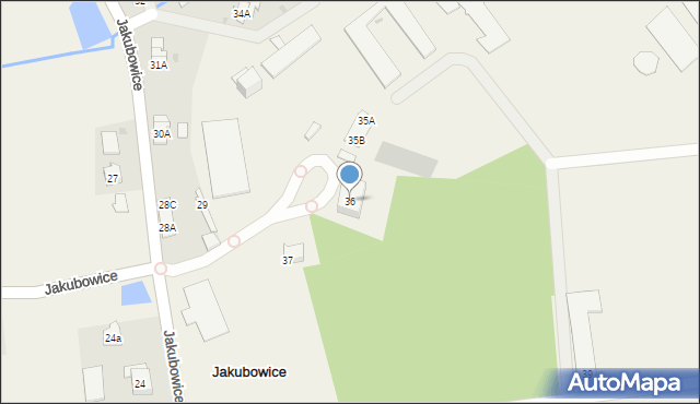 Jakubowice, Jakubowice, 36, mapa Jakubowice