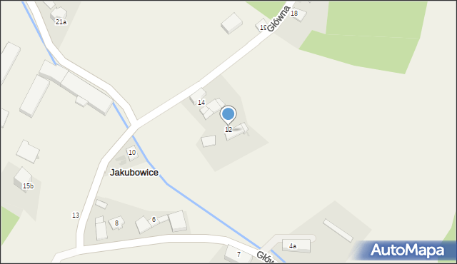 Jakubowice, Jakubowice, 12, mapa Jakubowice