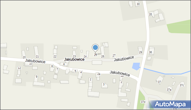 Jakubowice, Jakubowice, 25, mapa Jakubowice