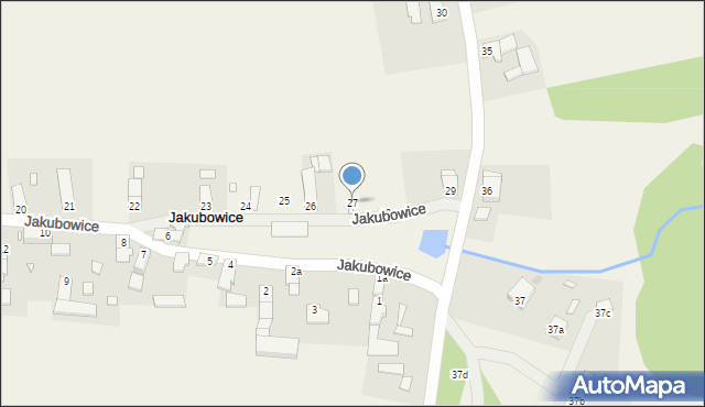 Jakubowice, Jakubowice, 27, mapa Jakubowice