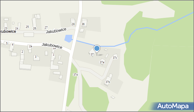 Jakubowice, Jakubowice, 39/2, mapa Jakubowice