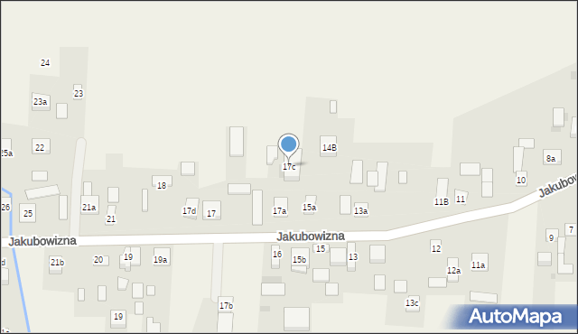 Jakubowizna, Jakubowizna, 17c, mapa Jakubowizna