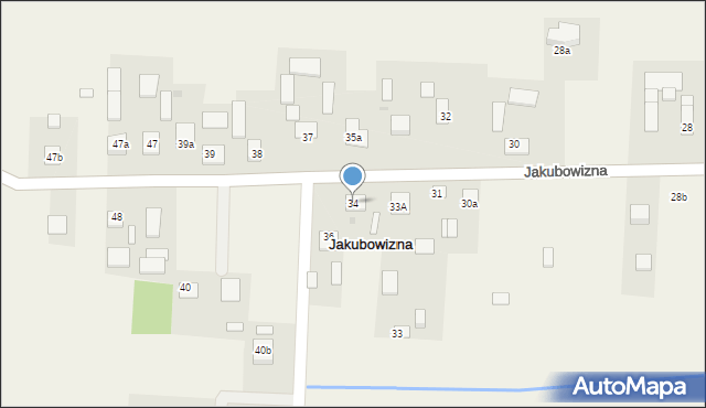Jakubowizna, Jakubowizna, 34, mapa Jakubowizna