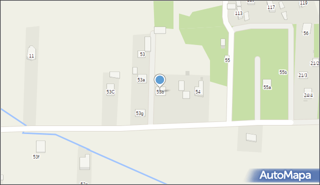 Jakubowizna, Jakubowizna, 53b, mapa Jakubowizna