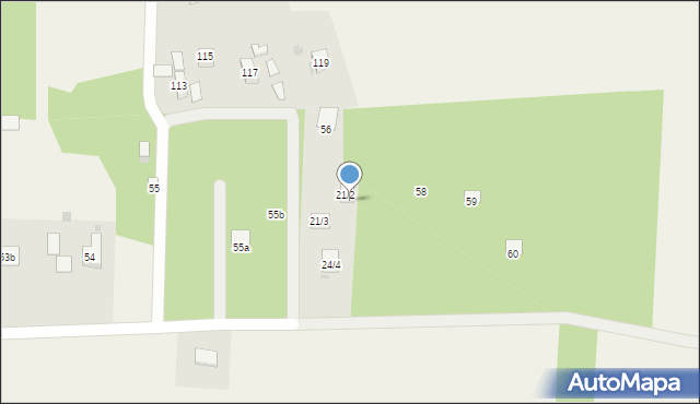 Jakubowizna, Jakubowizna, 57, mapa Jakubowizna