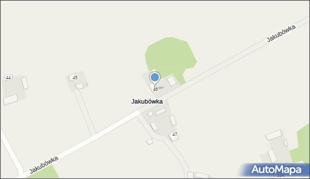 Jakubówka, Jakubówka, 46, mapa Jakubówka