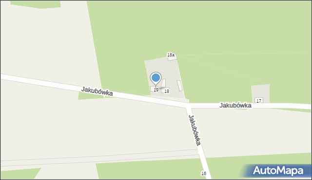 Jakubówka, Jakubówka, 19, mapa Jakubówka