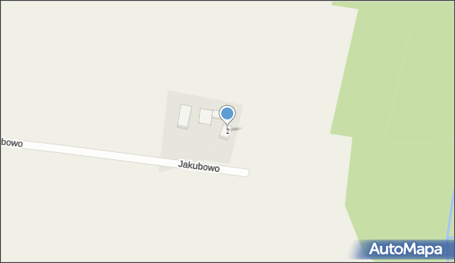 Jakubowo, Jakubowo, 2, mapa Jakubowo